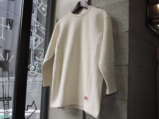 SEVENTY FOUR HEAVY WEIGHT COTTON KNIT  oatmeal RAH YOKOHAMA.JPG